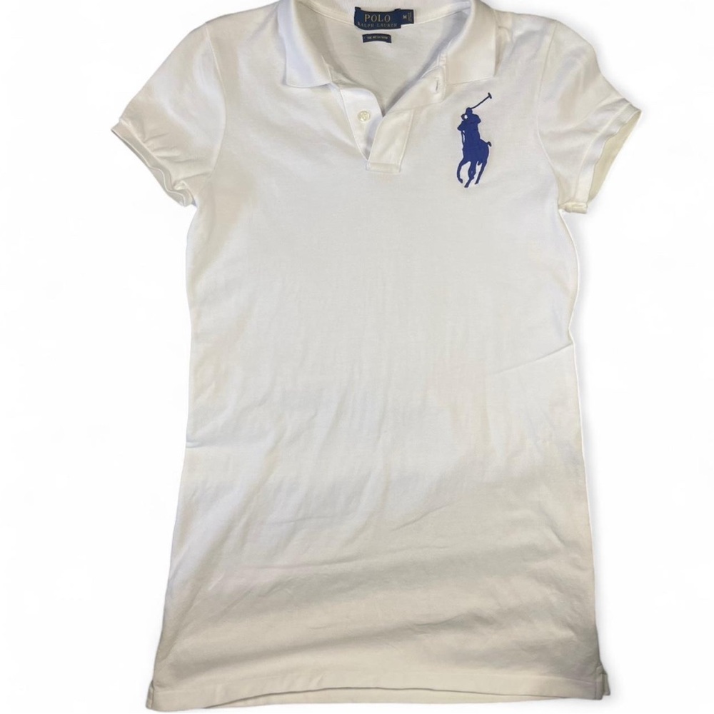 Ralph Lauren dress with blue embroidered logo